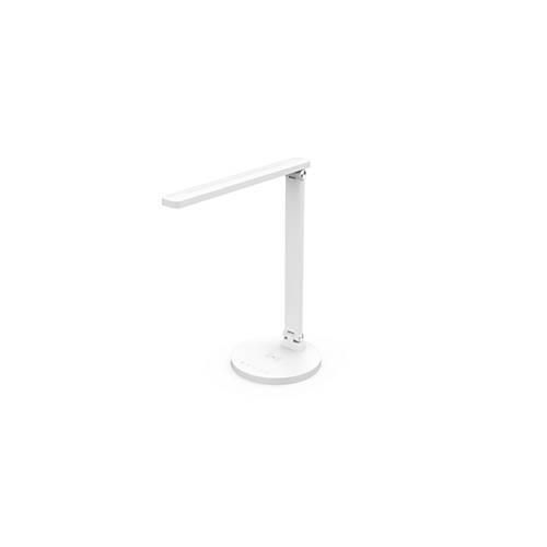 3660141963793 - meet powered by Paperflow ATIAS LED-Tischleuchte weiß 900 lm verstellbarer Gelenkarm Qi-Ladepad & USB CCT