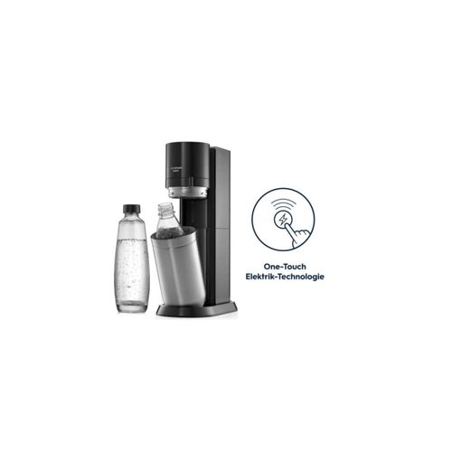 7290116741901 - E-DUO Wassersprudler titan Standard Pack inkl 1x Glasflasche 1x PET-Flasche 1x Quick-Connect Zylinder