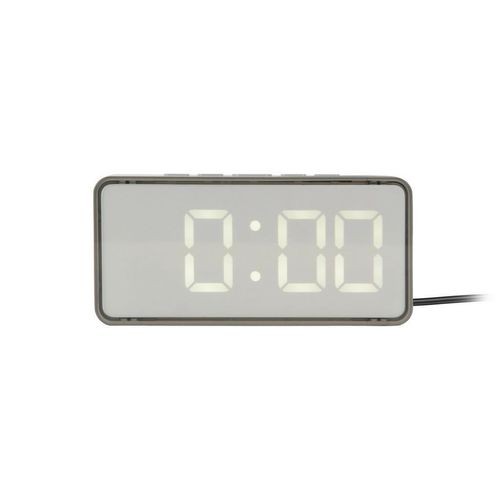 8714302767517 - Wecker Audaz Hellgrau Kunststoff 3x65x14 cm Weckfunktion 3D-Zahlen Timerfunktion Hintergrundbeleuchtung Dekoration Uhren 8714302767517 - Wecker Audaz Hellgrau Kunststoff 3x65x14 cm Weckfunktion 3D-Zahlen Timerfunktion Hintergrundbeleuchtung Dekoration Uhren