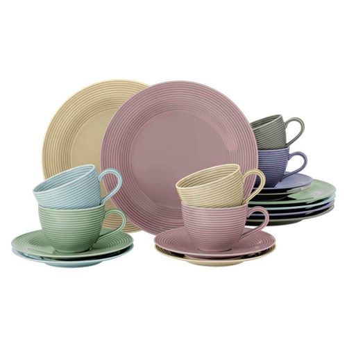 4262517044670 - Kaffeeservice Beat Color Glaze 18er Set 4262517044670 - Kaffeeservice Beat Color Glaze 18er Set