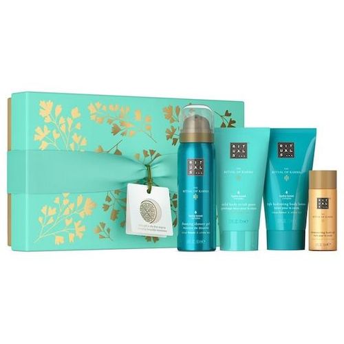 8719134184440 - RITUALS Rituale The-Ritual-Of-KarmaSmall Gift Set Shimmering Body Oil 30 ml + Foaming Shower Gel 50 ml + Mild Body Scrub Paste 70 ml + 24h Hydrating Body Lotion 70 ml 1 Stk (2299 €   1 Stk)