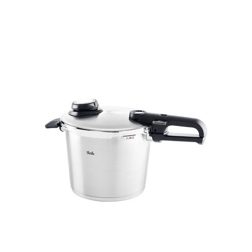 4009209379784 - Schnellkochtopf FISSLER Vitavit premium Edelstahl 6 L Ø 22 cm Töpfe Gr Ø 22 cm silberfarben Schnellkochtöpfe Dampfkochtopf Einstellbare Kochstufen und Abdampfen Induktion