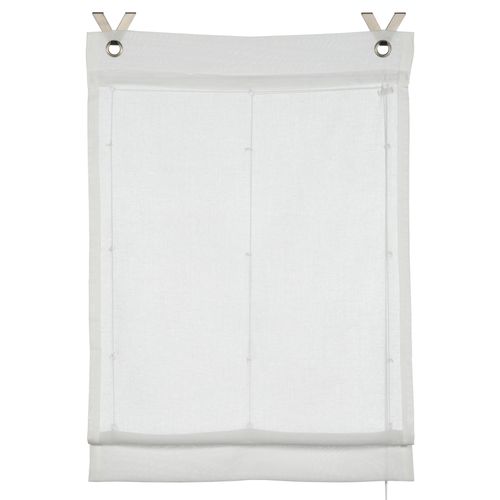 4003018382676 - Raffrollo GRS Zen Silence weiß B100cm H140cm Obermaterial 100% Kunststoff Raffrollos Stoff aus 50 % recyceltes Polyester