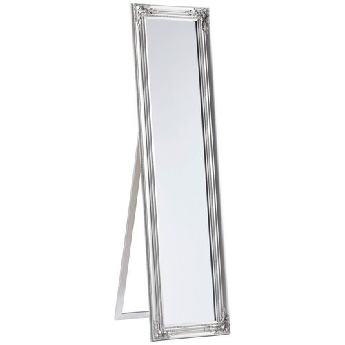 9009852302912 - Carryhome Standspiegel  Silber  Holz Glas  Eukalyptusholz  massiv  rechteckig  44x168x5 cm  Ganzkörperspiegel  Spiegel Standspiegel
