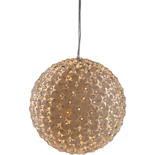 4056422966819 - LED Dekolicht AM DESIGN gold (goldfarben) Ø25cm Lampen LED Kugel mit Sternen Weihnachtsdeko aussen