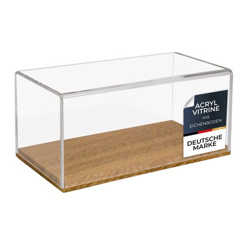 4010537468736 - HMF 46873 Acryl Vitrine Schaukasten mit Holzsockel für Modellautos 30 x 15 x 14 cm Transparent 4010537468736 - HMF 46873 Acryl Vitrine Schaukasten mit Holzsockel für Modellautos 30 x 15 x 14 cm Transparent