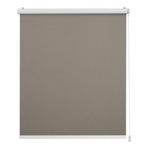 4067533006301 - Rollo ORIGINAL Klemmfix ohne Bohren Gr 17 braun (braun weiß weiß) B100cm H190cm Polyester Rollos Steuerbar mit Bluetooth-App integrierter Elektromotor und Akku