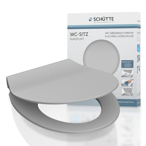 4008431827025 - SchÃ¼tte Toilettensitz Â»SLIMÂ« mit Absenkautomatik (grau) - B-Ware sehr gut