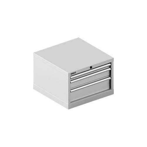 4051273651501 - Select Schubladenschrank 27-27 3 Schübe bis 75 kg B 564 x T 572 x H 400 mm lichtgrau lichtgrau