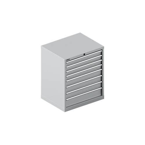 4051273658692 - Select Schubladenschrank 36-27 8 Schübe bis 75 kg B 717 x T 572 x H 850 mm weißalu