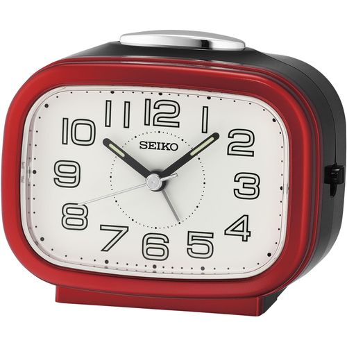 4517228840463 - Quarzwecker SEIKO QHK060R rot (rot schwarz) Wecker Wecker Schlafzimmer Leuchtzeiger Schlummerfunktion 4517228840463 - Quarzwecker SEIKO QHK060R rot (rot schwarz) Wecker Wecker Schlafzimmer Leuchtzeiger Schlummerfunktion