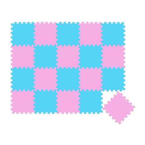 4057216045628 - Littletom - 18 Teile Baby Kinder Puzzlematte ab Null - 30x30 Puzzle Spielmatte Krabbelmatte