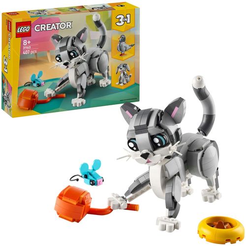 5702017822389 - 31163 Creator 3-in-1 Graue Katze Konstruktionsspielzeug