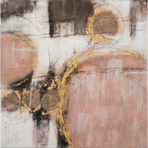 4050743058369 - Gemälde KREISE IN TERRACOTTA (LB 100x100 cm) LB 100x100 cm bunt Bild Kunstdruck Wandbild