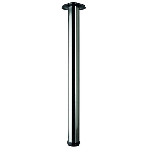 4008057406499 - Set Tischbeine Tischfüße (D60x700-730mm Edelstahl-Optik 4 Stk) 40649 - Hettich
