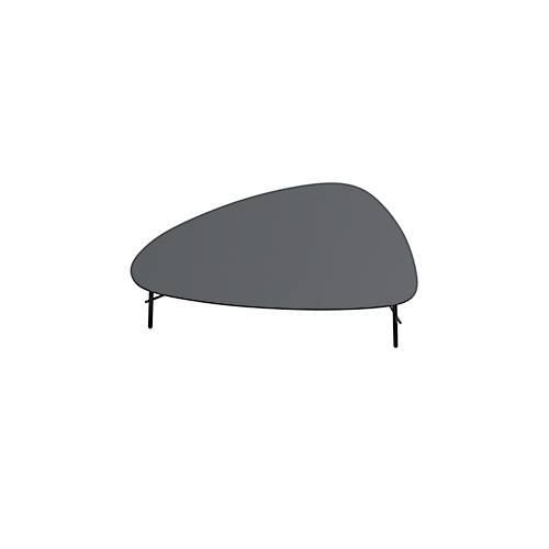 3660141226263 - Beistelltisch meet by Paperflow Lazy Trapezform furniertes MDF Stahlgestell B 930 x T 500 x H 400 mm schwarz schwarz