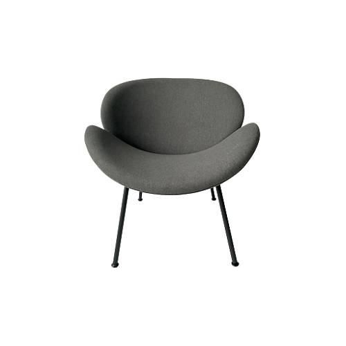 3660141955866 - meet by Paperflow Sessel SMILE Polyurethaneschaum bis 120 kg Stahl & Polyester schwarz & anthrazit