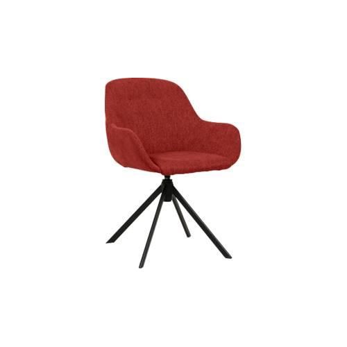 3660141955880 - meet by Paperflow Drehsessel SIRA Polyurethaneschaum bis 120 kg Stahl & Polyester schwarz & rot