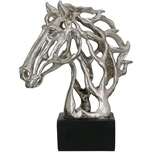 4063387581452 - Dekoobjekt CASABLANCA BY GILDE Skulptur Pferd Cheval silberfarben H 395 cm silber (silberfarben) B31cm H395cm T15cm Kunstharz Dekofiguren 4063387581452 - Dekoobjekt CASABLANCA BY GILDE Skulptur Pferd Cheval silberfarben H 395 cm silber (silberfarben) B31cm H395cm T15cm Kunstharz Dekofiguren