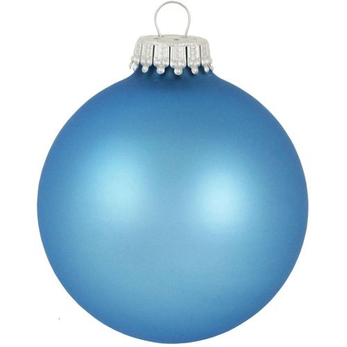 0024762900064 - Weihnachtsbaumkugel KREBS GLAS LAUSCHA CBK90006 Weihnachtsdeko Christbaumschmuck Christbaumkugeln Glas blau Ø67cm Glas Weihnachtsbaumkugeln