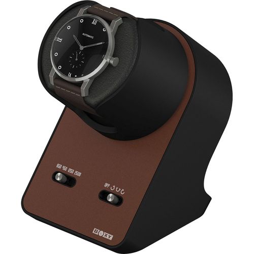4022739185229 - Uhrenbeweger BOXY BLDC Nightstand braun Uhrenbeweger DamenB85cm H155cm T13cm Automatikuhr Uhrendreher B85cm H155cm T13cm