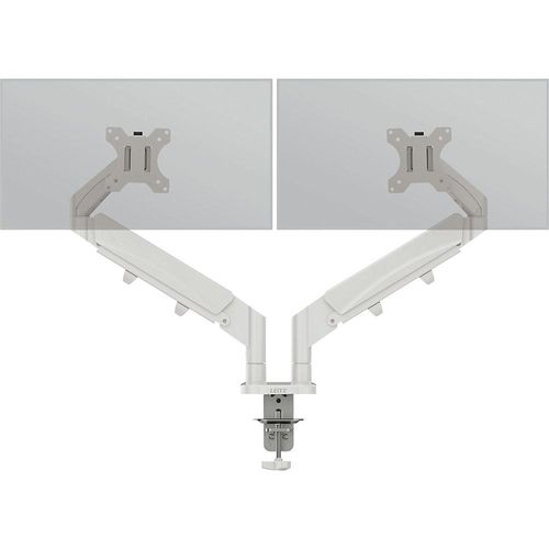 4002432134670 - LEITZ Monitor-Halterung Ergo 65370085 lichtgrau für 2 Monitore Tischklemme
