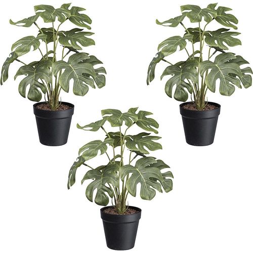 4064118176862 - Künstliche Pflanze Splitphilodendron Kunststofftopf VE 3 Stk Höhe 380 mm kaiserkraft