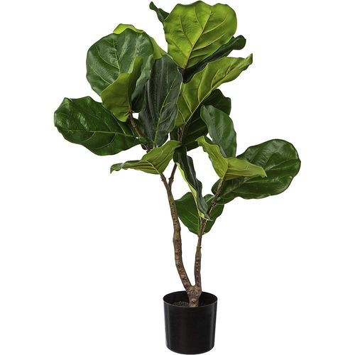 4064118861102 - Künstliche Pflanze Ficus lyrata Kunststofftopf Höhe 800 mm kaiserkraft