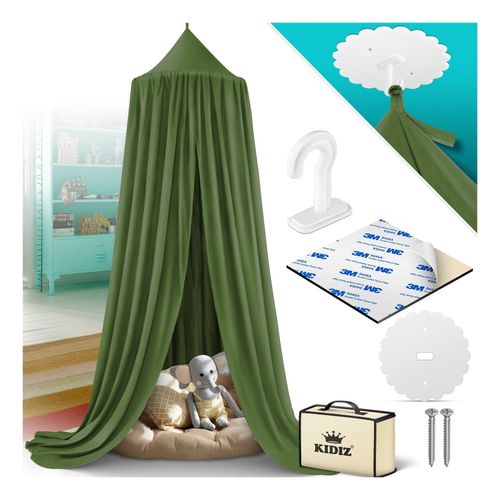 4255598301350 - KIDIZ® Baldachin Kinderzimmer Betthimmel babybett für Schlafzimmer Inkl Aufbewahrungstasche ohne Bohren Saumlänge ca 270cm Moskitonetz Insektenschutz Kinder Spielzelte 4255598301350 - KIDIZ® Baldachin Kinderzimmer Betthimmel babybett für Schlafzimmer Inkl Aufbewahrungstasche ohne Bohren Saumlänge ca 270cm Moskitonetz Insektenschutz Kinder Spielzelte