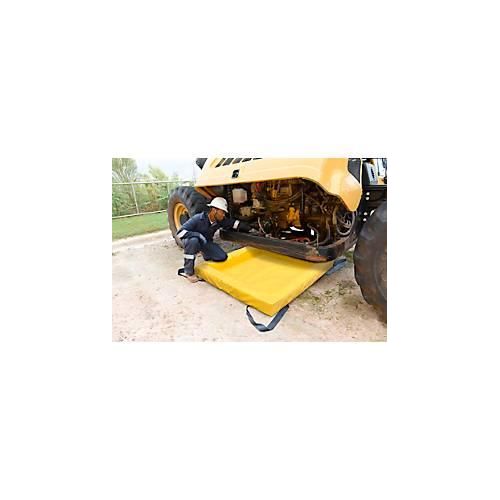 4262512391144 - Faltwanne für Kleingebinde Kapazität 227 l Schaumstoffwände stapelbar B 1200 x T 1200 x H 150 mm PVC gelb