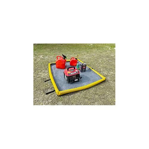 4262512390734 - Filterwanne für Öl Fett Kraftstoffe Kapazität 3 l falt- und stapelbar inkl Filtertuch B 762 x T 609 x H 76 mm PVC gelb