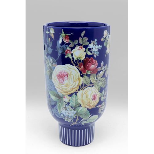 4025621532651 - Kare Dekovase Rose in Blau - (H)26 x Ø 14 cm