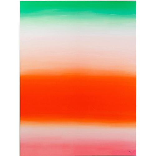 4025621561613 - Leinwandbild DESIGN Leinwandbild Tendency Blush weiß (farbe bild(er) grün weiß rot) B120cm H160cm T35cm Bilder