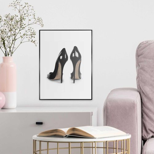 8714597655209 - Bild mit Rahmen REINDERS Catwalk Heels schwarz (farbe bild(er) schwarz) B30cm H40cm T16cm Holzwerkstoff Bilder