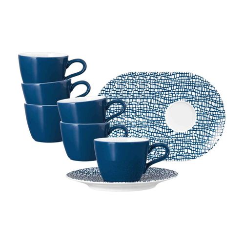 4262517045219 - Espressotassen mit Untertassen Life Fashion 90 ml 6er Set 4262517045219 - Espressotassen mit Untertassen Life Fashion 90 ml 6er Set