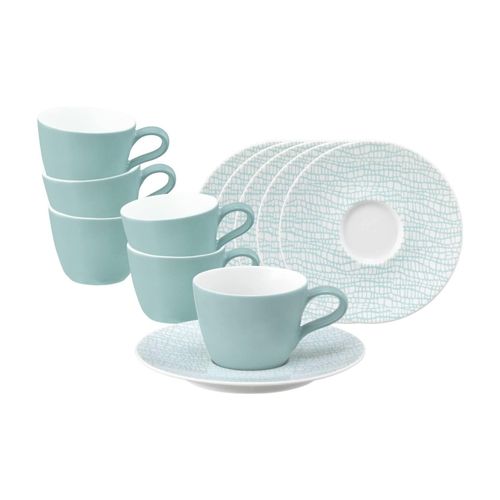 4262517045240 - Espressotassen mit Untertassen Life Fashion 90 ml 6er Set