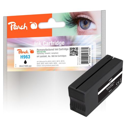 7640460547030 - HP 963 BK Druckerpatrone bk ersetzt HP No 963 BK 3JA26AE für zB HP OfficeJet Pro 9010 HP OfficeJet Pro 9010 e HP OfficeJet Pro 9012 (wiederaufbereitet)