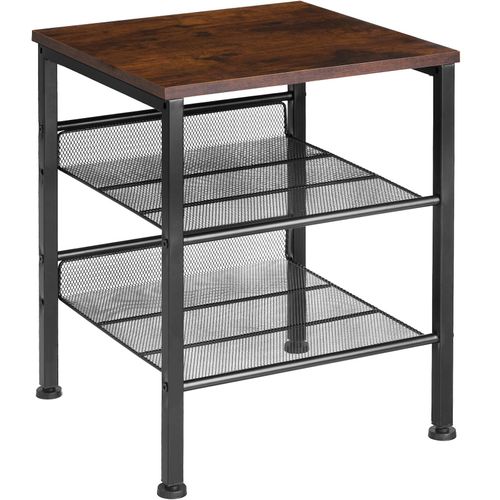 4061173205766 - tectake® Beistelltisch Industrial Style mit Ablage und 2 Gitterablagen 405 x 40 x 505 cm