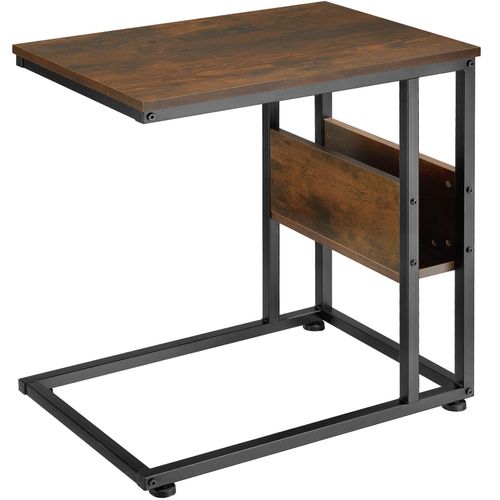4061173205841 - tectake® Beistelltisch Industrial Style in praktischer C-Form mit Seitenfach 55 x 365 x 60 cm