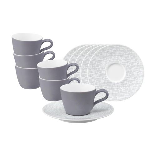 4262517045226 - Espressotassen mit Untertassen Life Fashion 90 ml 6er Set