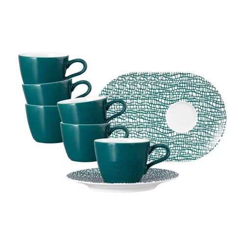 4262517045271 - Espressotassen mit Untertassen Life Fashion 90 ml 6er Set
