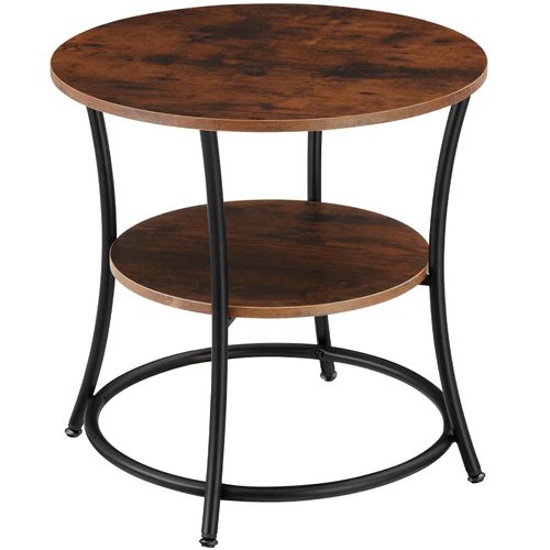 4061173209283 - tectake® Beistelltisch Saint Louis 55x56cm - Industrial Holz dunkel rustikal