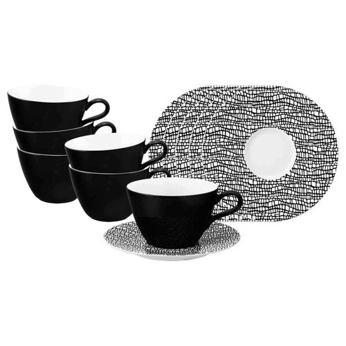 4262517045165 - Milchkaffeetassen mit Untertassen Life Fashion 370 ml 6er Set 4262517045165 - Milchkaffeetassen mit Untertassen Life Fashion 370 ml 6er Set