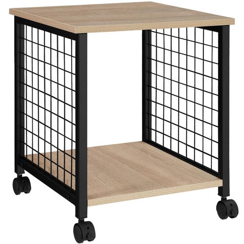 4061173209375 - tectake® Beistelltisch Industrial Style Gestell mit Gitterseiten 2 Ablagen und Lenkrollen 40 x 40 x 48 cm 4061173209375 - tectake® Beistelltisch Industrial Style Gestell mit Gitterseiten 2 Ablagen und Lenkrollen 40 x 40 x 48 cm