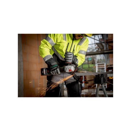 4061792206601 - Akku-Winkelschleifer wvb 18 lt bl 11-125 Quick mit Bremse Drehzahlregelung Schnellspannmutter drehbarem Akkupack x 165 l - Metabo