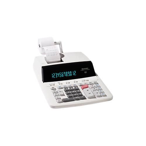 4550556171946 - SHARP® Tischrechner CS-2635LW integrierter Drucker 45 Zeilen s 12-stelliges LC-Display Netzbetrieb schwarz-weiß