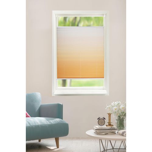 6936782304378 - Plissee MY HOME Ombré Gr 1 grau (taupe cream) B40cm H130cm Obermaterial 100% Polyester Plissees Fixmaß Farbverlauf Klemmträger