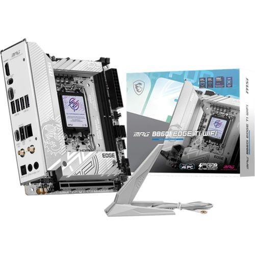 4711377350174 - MPG B860I EDGE TI WIFI - motherboard - mini ITX - LGA1851 Socket - B860 Mainboard - Intel B860 - Intel LGA1851 socket - DDR5 RAM - Mini-ITX
