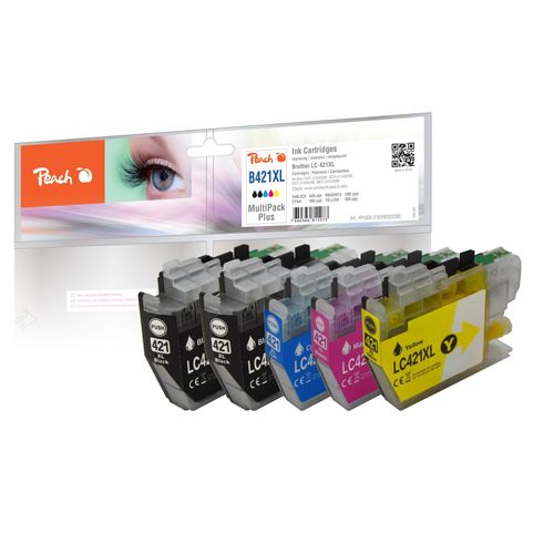 7640366818111 - B421 Spar Plus Pack Druckerpatronen (2*bk c m y) ersetzt Brother LC-421 für zB Brother DCPJ 1050 DW Brother DCPJ 1140 DW (wiederaufbereitet) 7640366818111 - B421 Spar Plus Pack Druckerpatronen (2*bk c m y) ersetzt Brother LC-421 für zB Brother DCPJ 1050 DW Brother DCPJ 1140 DW (wiederaufbereitet)