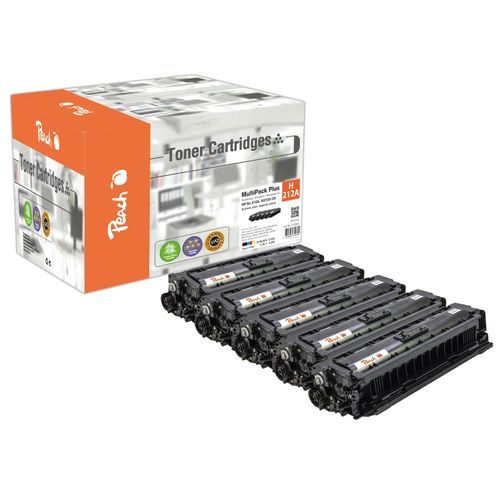 7640366810702 - HP 212 A 5 Toner (2*bk c m y) ersetzt HP No 212A W2120A*2 W2121A W2122A W2123A für zB HP Color LaserJet Enterprise Flow MFP M 578 c (wiederaufbereitet)